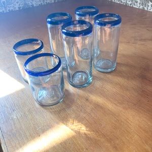 Vintage Hand Blown Drinking Glasses